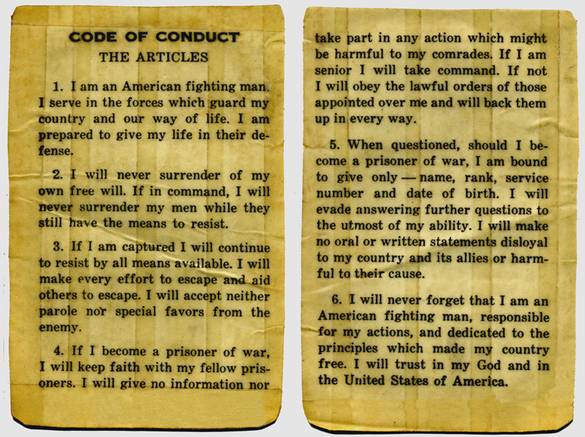 Codes of Conduct in War?